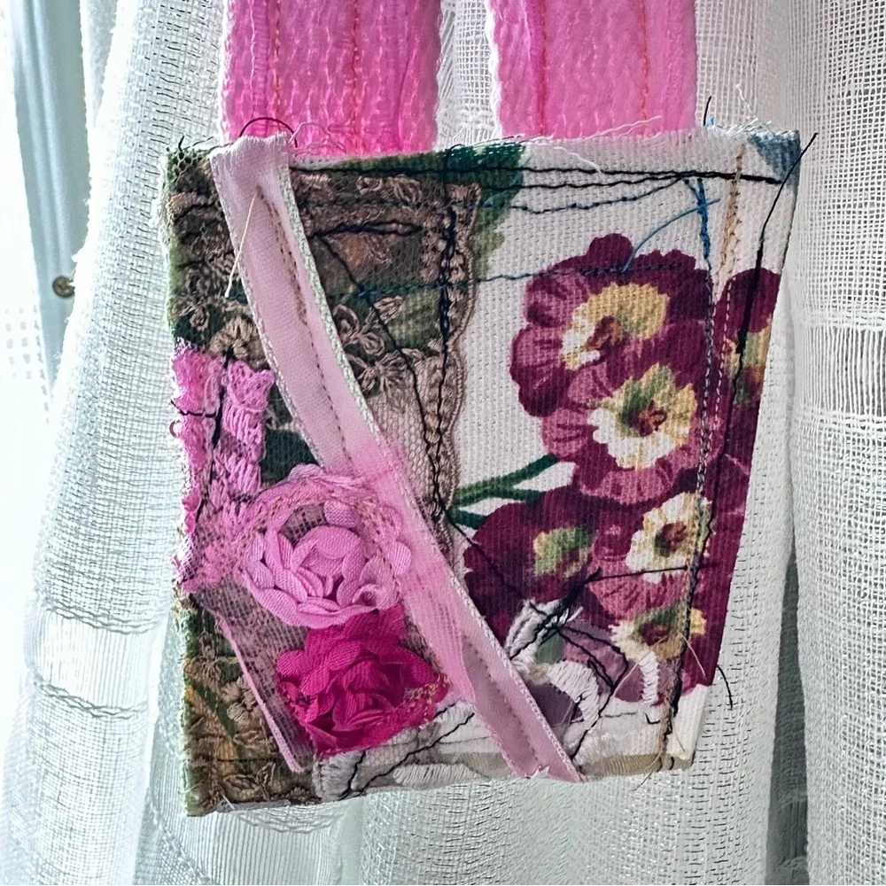 RUBYRUDI Necklace Purse, Hand Crafted, Amulet Wallet Pouch Artisan OOAK Signed